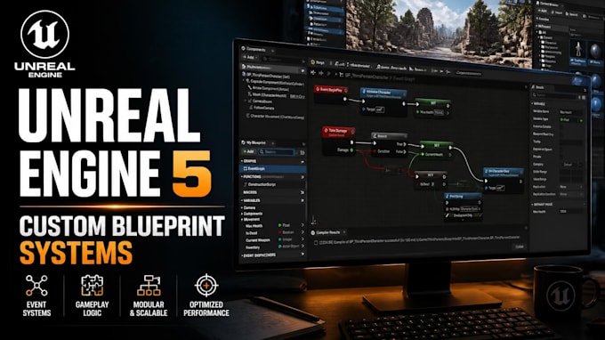 develop custom unreal engine 5 blueprint systems for your game