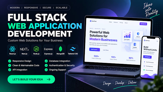 build a modern full stack web application using nextjs