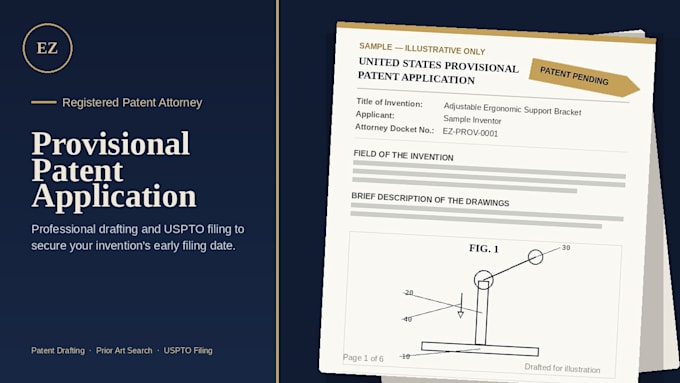 prepare a uspto provisional patent application