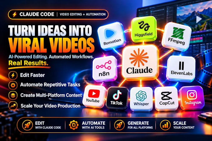 do claude code video editing automation, remotion, ffmpeg and ai video creation