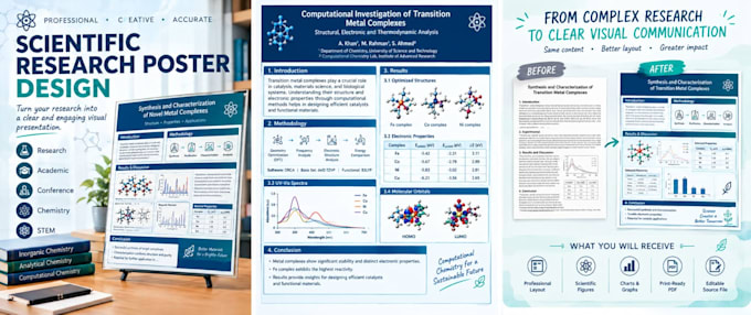 design professional scientific and academic posters