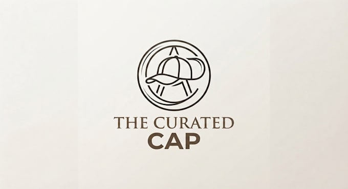 design a stylish and creative cap logo for your brand