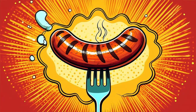 create pop art portrait food pop art vector art