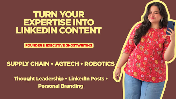 ghostwrite linkedin posts for founders and executives
