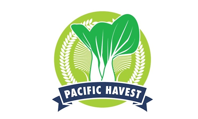 make harvest oriental logo for vegetable packaging company