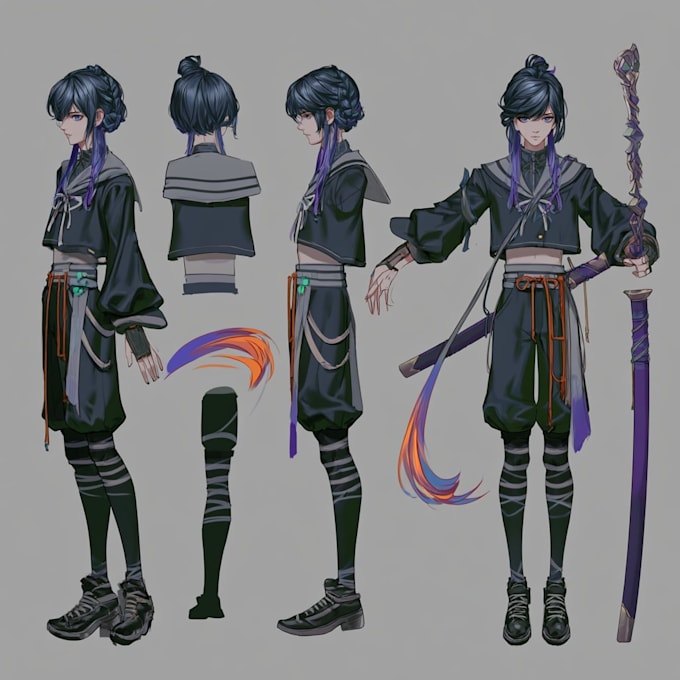 make illustration in anime and manga style