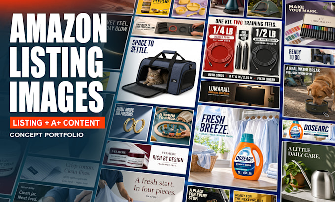 design amazon listing images and a plus content