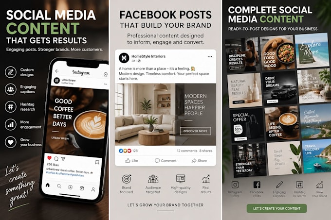 create engaging instagram and facebook content