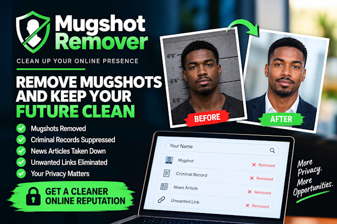 remove mugshot from online search results and websites