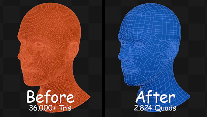 retopologize your messy 3d model into clean, optimized topology