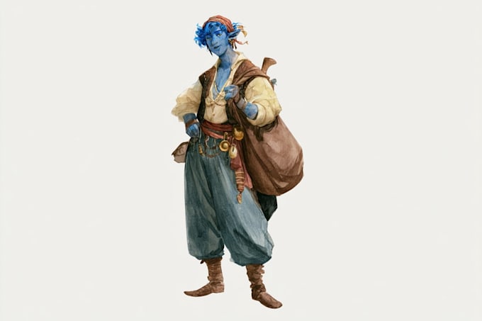 create an unforgettable dnd character illustration