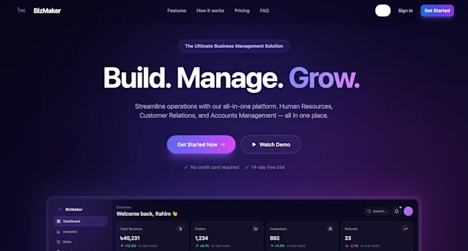 build a custom business management and pos software