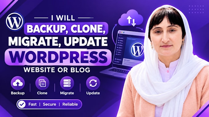 migrate wordpress website safely and quickly within one hour