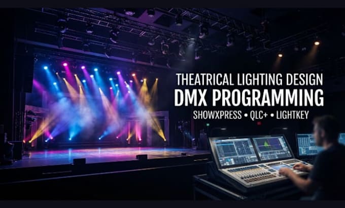 do theatrical lighting design and program dmx lighting showxpress qlc lightkey
