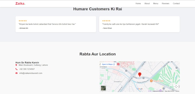 build a responsive restaurant website with whatsapp ordering system