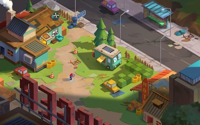 fix 3d game environment game map level design landscape terrain in unity ue5
