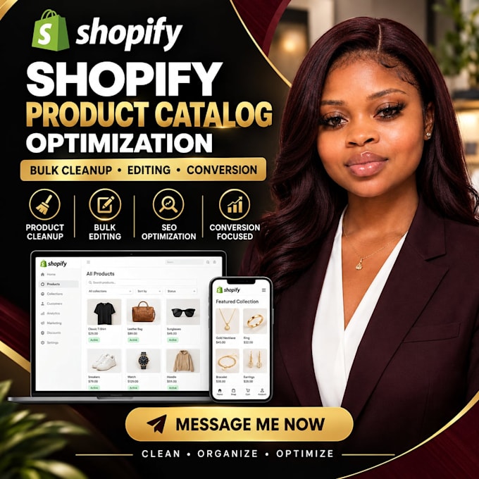 clean up and optimize your shopify product catalog for conversions