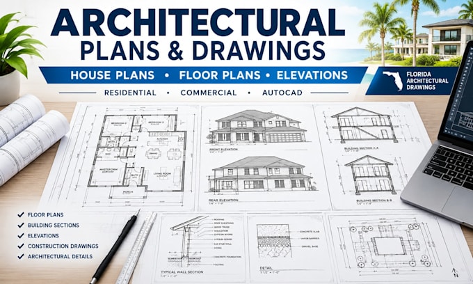 design florida architectural engineering drawings, building plans and section