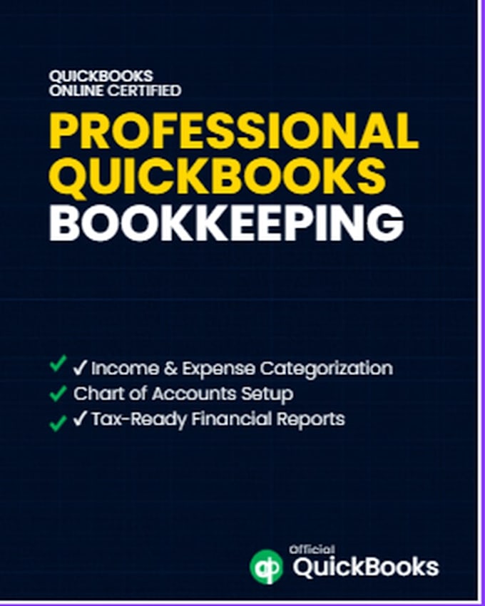 quick books bookkeeping, bank reconciliation and financial reports