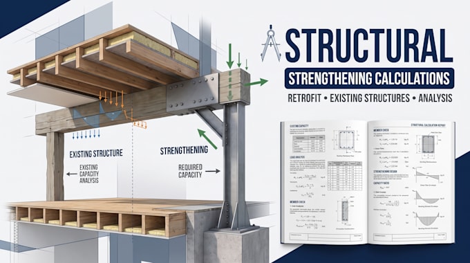do structural strengthening and retrofit calculations for existing buildings