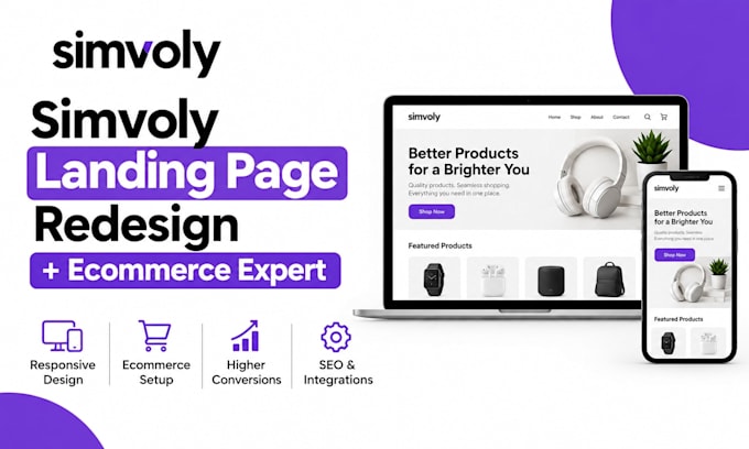 create simvoly landing page redesign simvoly landing page ecommerce expert