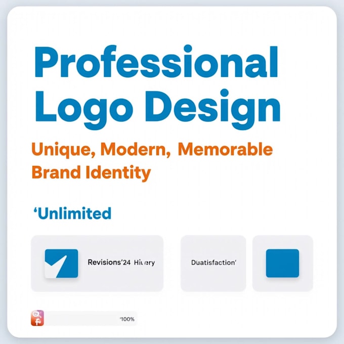 design modern logo and social media post