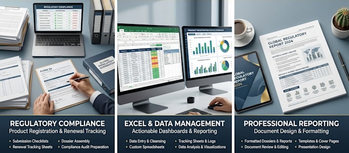 provide professional regulatory affairs and data entry services