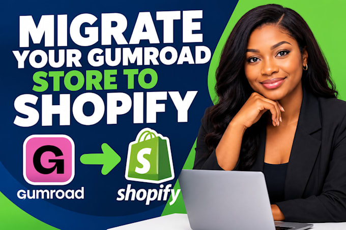 do gumroad shopify migration digital products ebook course store setup