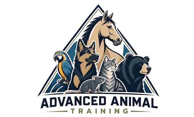 design unique all species animal trainer logo