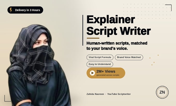 write youtube explainer scripts with deep research