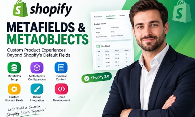setup shopify metafields, metaobjects and custom product fields