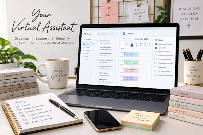 be your virtual assistant for admin and business support