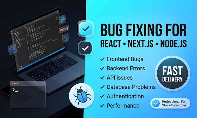 fix react, nextjs nodejs javascript and typescript bugs