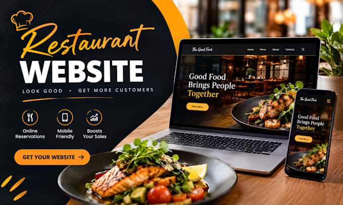 do restaurant website, food website, restaurant online ordering