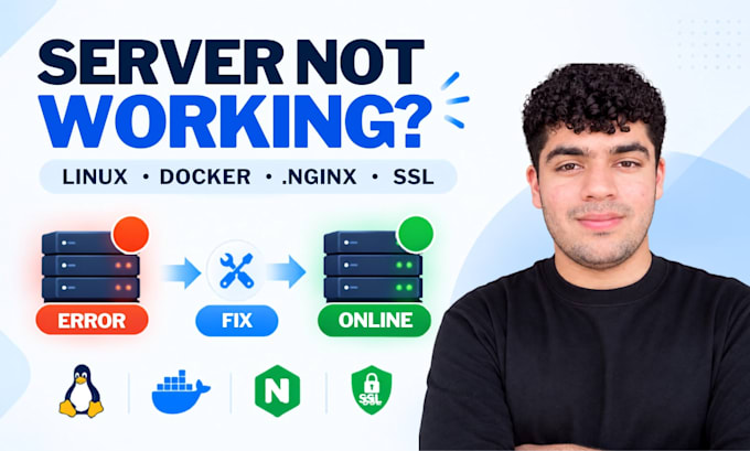 troubleshoot and fix linux server nginx docker and deployment issues