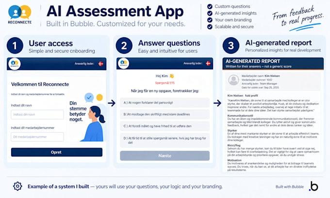 build an ai powered assessment app in bubble