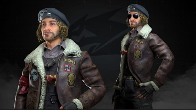 create a game ready 3d character model for unreal engine or unity