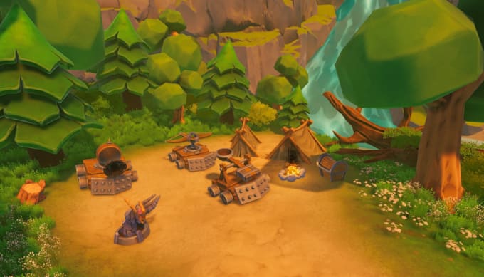 create stylized 3d environment unity 3d level design 3d scene 3d game map ue5