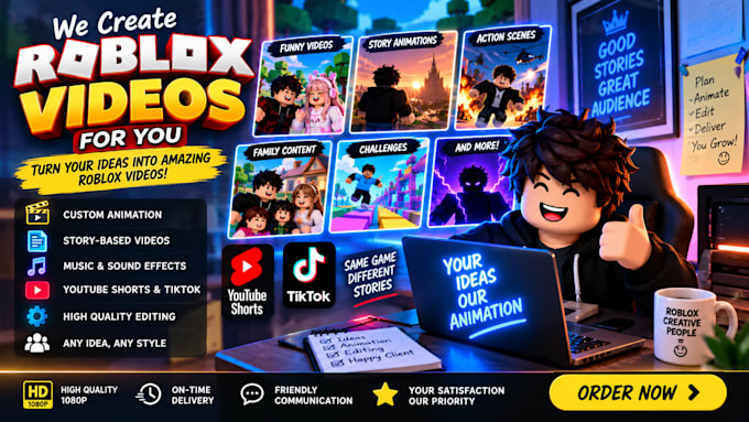 make funny and engaging roblox shorts videos