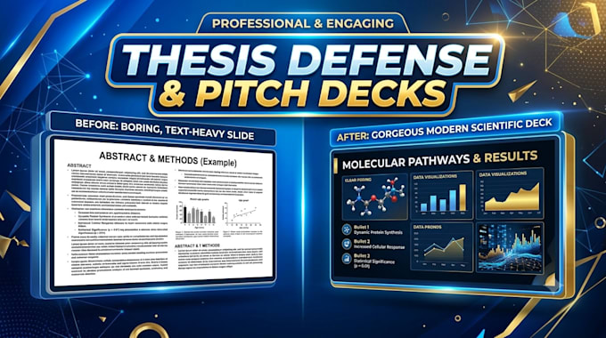 design your thesis defense, scientific, or business presentation slides