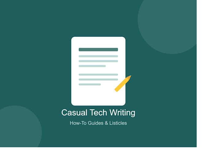 write engaging casual tech blog articles and how to guides