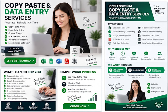accurate professional data entry and web research