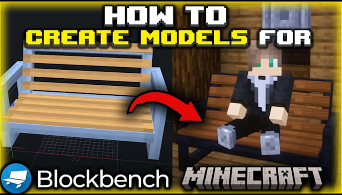 create custom blockbench minecraft 3d models, npcs, mobs and animations