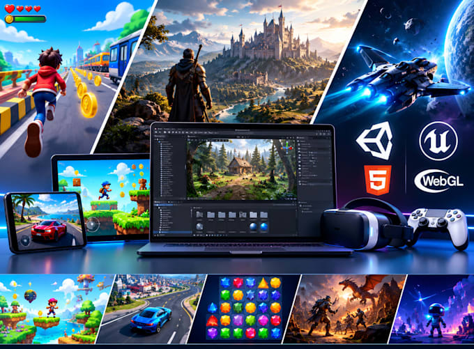 develop html5 webgl browser games, playable ads and web games