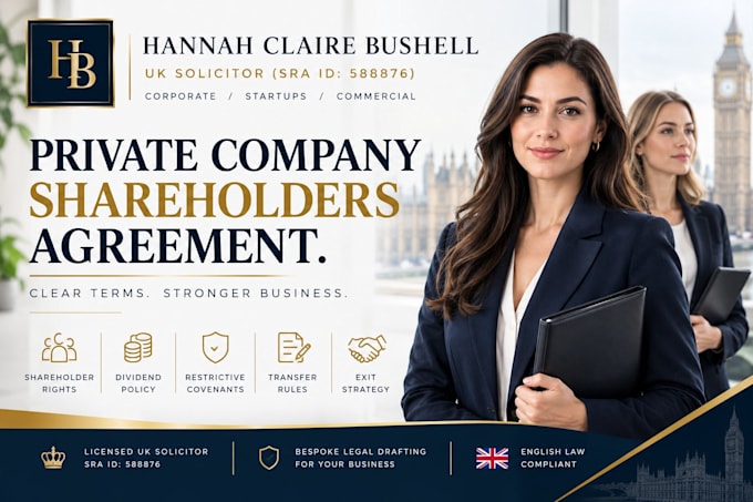 draft a robust UK founder and shareholder agreement
