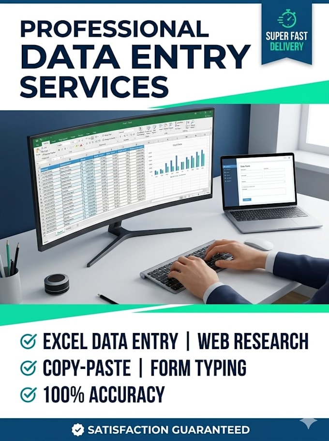 do professional data entry copy paste and excel data formatting