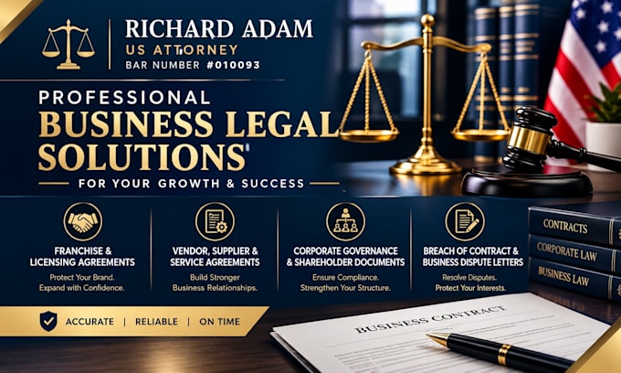 draft professional vendor, supplier, and service agreements