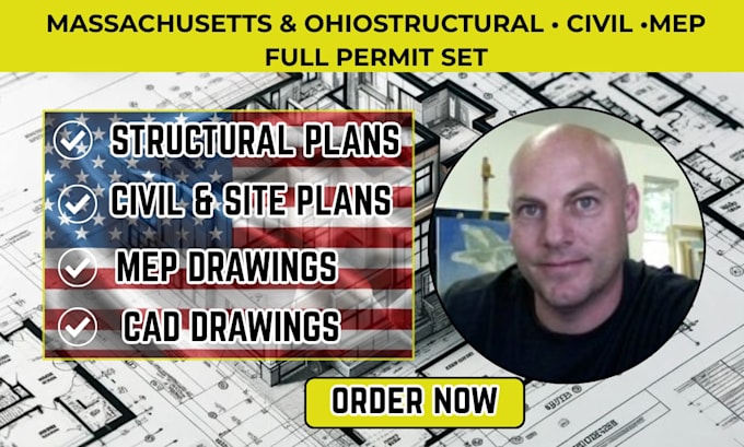 structural engineer full permit set civil engineer mep massachusetts ohio permit