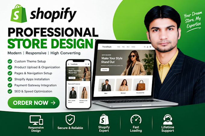 modern and responsive shopify store