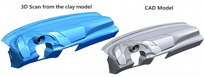 do reverse engeenering from 3d scan to solid cad model